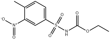 ethyl [(4-methyl-3-nitrophenyl)sulphonyl]carbamate  结构式