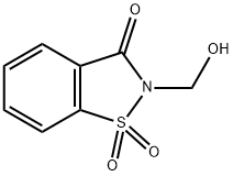 N-HYDROXYMETHYLSACCHARIN 结构式