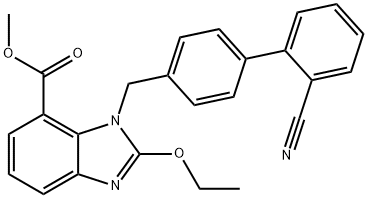 坎地沙坦酯中间体(甲酯C6) 结构式