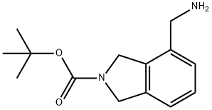 4-(氨基甲基)异二氢吲哚-2-羧酸叔丁酯 结构式