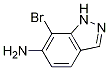 7-溴-1H-吲唑-6-胺 结构式