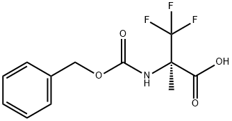 2-([(苄氧基)羰基]氨基)-3,3,3-三氟-2-甲基丙酸 结构式