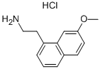 2-(7-甲氧基萘-1-基)乙胺盐酸盐 结构式