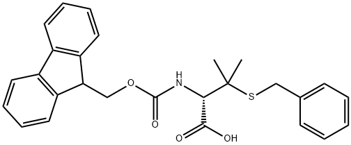 FMOC-D-PEN(BZL)-OH 结构式
