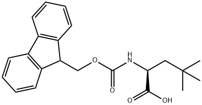 FMOC-B-叔丁基-L-丙氨酸 结构式