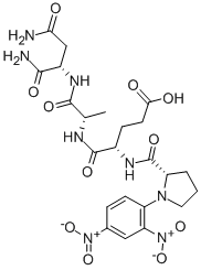 DNP-PRO-GLU-ALA-ASN-NH2 结构式