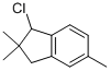 1-CHLORO-2,3-DIHYDRO-2,2,5-TRIMETHYL-1H-INDENE 结构式