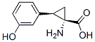 Cyclopropanecarboxylic acid, 1-amino-2-(3-hydroxyphenyl)-, (1S-cis)- (9CI) 结构式