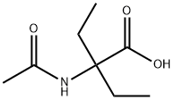 Butanoic  acid,  2-(acetylamino)-2-ethyl- 结构式