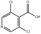 3,5-二氯吡啶-4-羧酸 结构式