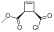 2-Cyclobutene-1-carboxylic acid, 4-(chlorocarbonyl)-, methyl ester, cis- (9CI) 结构式