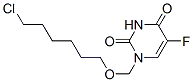 1-((6-chlorohexyloxy)methyl)-5-fluorouracil 结构式