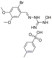 N1-Hydroxy-N3[(6-bromo-3,4-dimethoxybenzylidene)amino]guanidine tosyla te 结构式