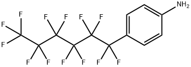 4-全氟己基苯胺 结构式