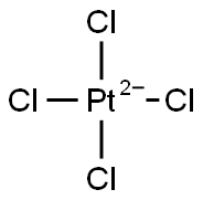 tetrachloroplatinate 结构式