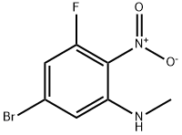 4-溴-2-氟-6-(甲基氨基)硝基苯 结构式