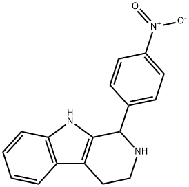 1-(4-硝基苯基)-2,3,4,9-四氢-1H-BETA-咔啉 结构式