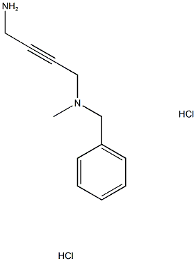 N1-BENZYL-N1-METHYLBUT-2-YNE-1,4-DIAMINE DIHYDROCHLORIDE 结构式