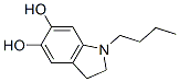 1H-Indole-5,6-diol, 1-butyl-2,3-dihydro- (9CI) 结构式