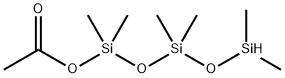 1-乙酰氧基-1,1,3,3,5,5,-六甲基三硅氧烷 结构式