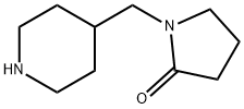 1-(哌啶-4-基甲基)吡咯烷-2-酮 结构式
