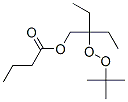 2-t-Butylperoxy-2-ethylbutan-1-ol, butyrate ester 结构式