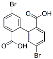 5,5-二溴-[1,1-联苯]-2,2-二甲酸 结构式