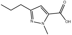 1-甲基-3-丙基-1H-吡唑-5-羧酸 结构式