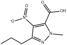 1-甲基-4-硝基-3-丙基-1H-吡唑-5-羧酸 结构式
