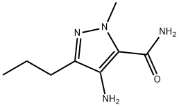 4-氨基-1-甲基-3-正丙基-1H-吡唑-5-甲酰胺 结构式