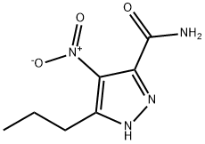 4-硝基-3-丙基-1H-吡唑-5-甲酰胺 结构式
