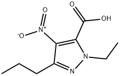 1-乙基-4-硝基-3-丙基-1H-吡唑-5-羧酸 结构式