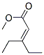 3-Ethyl-2-pentenoic acid methyl ester 结构式