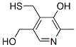 5-Hydroxy-4-(mercaptomethyl)-6-methyl-3-pyridinemethanol 结构式