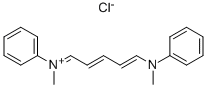 甲基-[5-(N-甲基-N-苯氨基)-2,4-亚戊二烯基]苯基氯化铵 结构式