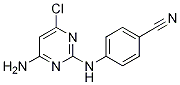 4-(4-氨基-6-氯嘧啶-2-基氨基)苄腈 结构式