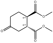 TRANS-4-OXO-1,2-CYCLOHEXANEDICARBOXYLIC ACID DIMETHYL ESTER 结构式