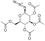 2,3,4,6-O-四乙酰基-D-吡喃葡萄糖基叠氮化物 结构式