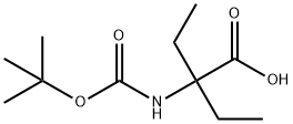 2-(tert-butoxycarbonylaMino)-2-ethylbutanoic acid 结构式