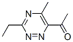 Ethanone, 1-(3-ethyl-5-methyl-1,2,4-triazin-6-yl)- (9CI) 结构式