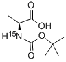 BOC-ALA-OH-15N 结构式