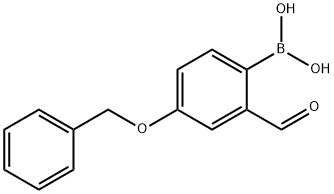 4-苄氧基-2-醛基苯硼酸 结构式