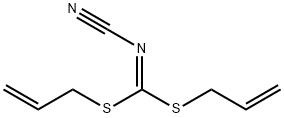 [bis(prop-2-enylsulfanyl)methylideneamino]formonitrile 结构式