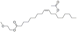 2-methoxyethyl (R)-12-(acetoxy)oleate  结构式