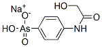 sodium hydrogen [4-[(hydroxyacetyl)amino]phenyl]arsonate  结构式