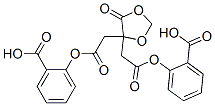O,O'-(5-oxo-1,3-dioxolan-4-ylidene)bis(methylenecarbonyl)di(salicylic acid) 结构式
