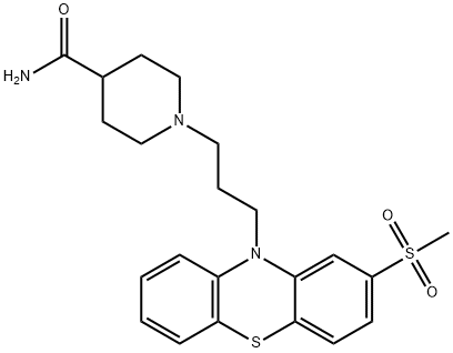 美托哌丙嗪 结构式