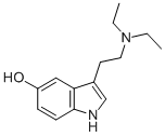 3-[2-(Diethylamino)ethyl]-1H-indol-5-ol 结构式