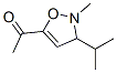 Ethanone, 1-[2,3-dihydro-2-methyl-3-(1-methylethyl)-5-isoxazolyl]- (9CI) 结构式