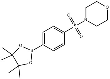 4-(4-(4,4,5,5-TETRAMETHYL-1,3,2-DIOXABOROLAN-2-YL)PHENYLSULFONYL)MORPHOLINE 结构式